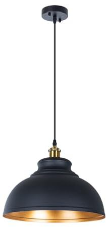ARTE LAMP Pendelleuchte Hängelampe Industrielle Deckenleuchte für Esstisch, Schwarz, E27, höhenverstellbar, 35 x 35 x 25 cm