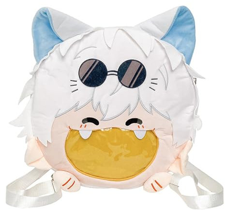 MeYuxg Gojo Satoru Anime Tasche, Anime Rucksäcke, Niedliche Studenten-Gojo Satoru Tasche, Verstellbarer Schultergurt, für Brieftasche, Taschentuch, Schlüssel (L)