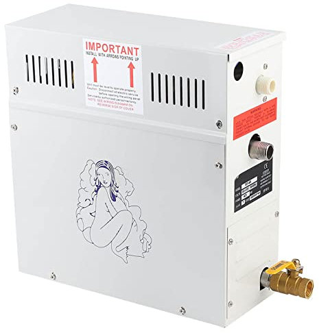 Yctze Generador de de Acero Inoxidable de 4.5kW con Pantalla LED para Sauna de Baño en el Hogar 380-415V