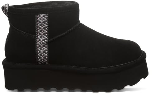 BEARPAW Women's Retro October Boot | Women's Ankle Boot | Women's Slip On Boot | Comfortable Winter Boot | Multiple Colors & Sizes