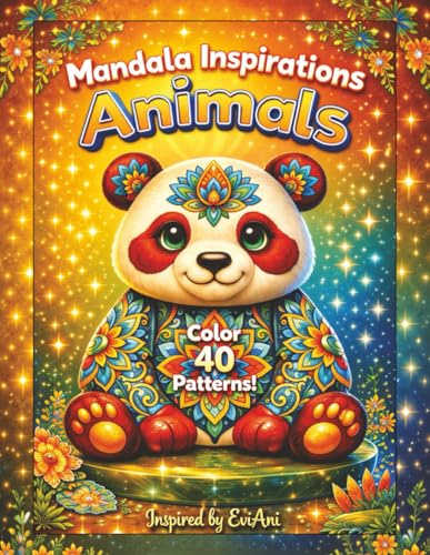Mandala Inspirations: Animals: 40 Animal Mandalas to Color | Large 8.5 x 11 Stress-Relief Designs