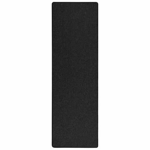 vidaXL Teppichläufer Anthrazit 100 x 250 cm 100% Polypropylen