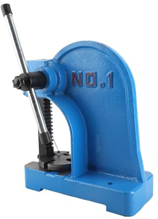 CHICIRIS 1T Manual Desktop Hand Punch Press Machine Metal Arbor Press Tool for Factory Workshop Riveting Bearing Installation