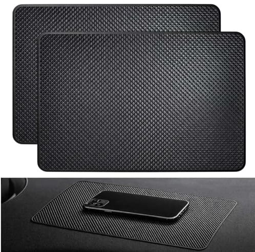 2 Stück Antirutschmatte Auto Armaturenbrett, Feste klebrige Antirutschmatte Auto 27 x 15 cm, Antirutschmatten für Autodekorationen, Brillen, Handys Verwendet