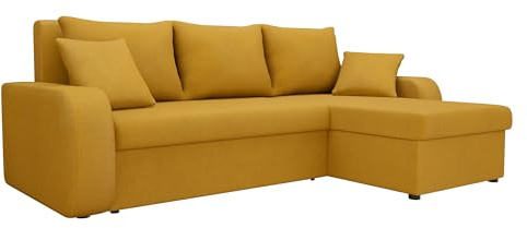 Mirjan24 Ecksofa Kristofer Lux, Eckcouch Couch! mit Schlaffunktion, Zwei Bettkasten, Farbauswahl, Wohnlandschaft! Bettfunktion! Design L-Form Sofa! Seite Universal! (Velo 626)