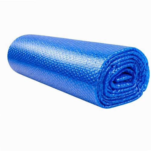 WERKA Pro Bâche à Bulles Ronde Polyéthylène 120 Microns - Traitement Anti-UV - Ø 3,56 m pour Bassin Ø 3,66 m - Bleu - Chauffage Économique Eau Solaire