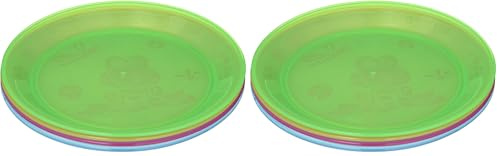 Nuby ID65670 Teller mit Motiv, 4-er Pack (Packung mit 2)