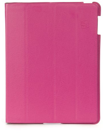 Tucano - Custodia protettiva super sottile in eco-pelle con funzione di sveglia, funzione di visualizzazione integrata, pieghevole, per iPad 2 e iPad 3 (IPDCO23-F)