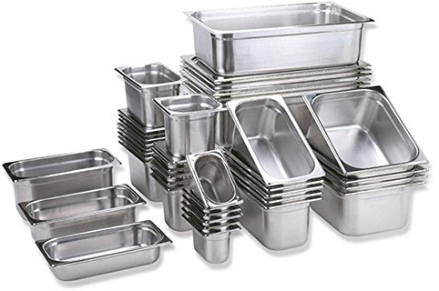 APS 81401 Recipiente GN 1/4, acero inoxidable Recipiente Gastronorm, dimensiones 264 x 162 mm/altura 40 mm/volumen 1,0 litros