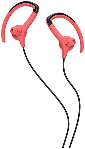 Skullcandy Chops Bud Hanger In-Ear Sports Headphones - Black/Hot Red
