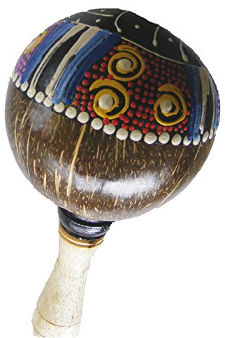 Brillantemente Pintados Coco Maracas/Shaker - Hermoso Sonido, Comercio Justo