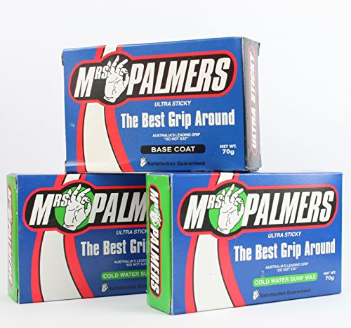 Mrs. Palmers Surfbrettwachs, 1 x Basiswachs, 2 x Kaltwasser-Deckwachs