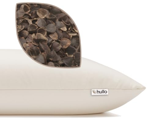 Hullo Cuscino in grano saraceno king size 50,8 x 91,2 cm • Organico, rinfrescante e solido cuscino per dormire • Prodotto negli Stati Uniti