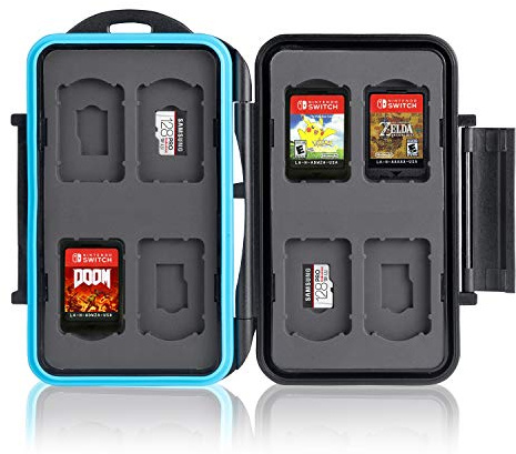 Memory Card Protection Box for 8 x Nintendo Switch Games • Memory Card Case • Travel Bag • Protective Case • Card Safe • Case • Case for Cartridges • Games