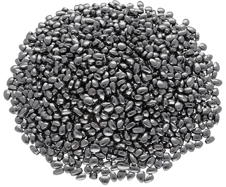 Hämatit Mini Trommelsteine 1000 g Edelsteine Heilsteine echter Stein | Inkl. Edelsteinkarte | 4-7 mm Durchmesser | 100% naturbelassen