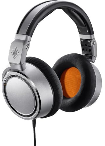 Neumann NDH 20 Closed Back Monitoring Professional Studio Headphones Gaming, Mixing, Mastering, Video or Audio Production, Performing, 3M straight cable w 1’8” stereo connector and 1/4” adaptor