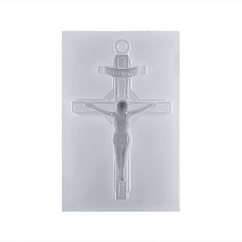 Huafi Silikonform Exquisite Vintage Kreuz Jesus Spiegel DIY Schmuck Machen Werkzeuge Epoxidharz Formen Kristall Handgemachte Kuchen Fondant Liefert