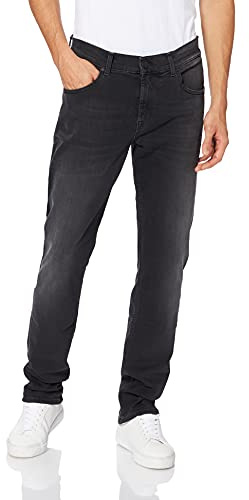 7 For All Mankind Herren Slimmy Slim Jeans,per Pack Schwarz (Black BB),W30/L33 (Herstellergröße:30)