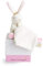 DOUDOU ET COMPAGNIE - Peluche Lapin avec Doudou Mouchoir - Collection Perlidoudou - Matières Ultra Douces - Facile à Attraper et Manipuler par Bébé - Idée Cadeau Naissance fille - DC5678