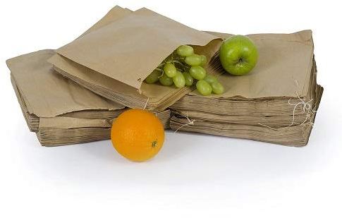 Kleine braune Papiertüten aus Kraftpapier, Größe 178 x 178 mm, Obst, Gemüse, Lebensmittel, Sandwich, Lebensmittel, Uk Store 247 (100 Stück)