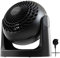 Iris Ohyama Woozoo, PCF-HE15 - Powerful and Quiet Table Fan - 30 W - with Patented 3D Impellers - 360° Rotation - 3 Speeds - For Areas up to 13 m² - Black