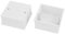 2 pezzi 86 x 86 x 40 mm, design quadrato in PVC, interruttore Pattress scatola posteriore.