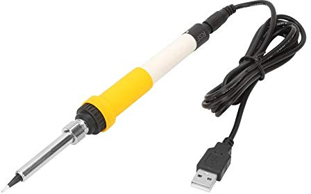Soldador eléctrico USB, DC12V 60W Soldador eléctrico portátil para soldadura simple al aire libre, reparación de placas de circuito