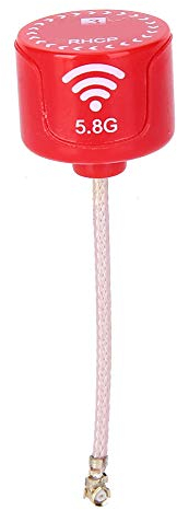 5,8 GHz Antenne, 5,8 GHz 3dBi RHCP High Gain Antenne Zirkular polarisierte Passform für FPV Racing Drone RC Teile Zubehör Rot(UFL)