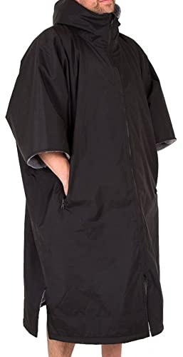 Lifeventure Thermarobe - Poncho unisex a maniche lunghe, antivento, impermeabile, oversize, per nuoto, surf, campeggio