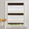 Doppelrollo Klemmfix ohne Bohren Weiß-Beige-Braun B85 x H120cm(Stoffbreite 80cm) Duo Rollos für Fenster ohne Bohren Klemmrollo Zebrarollo Seitenzugrollo mit Kindersicherung Fenster Rollos für innen