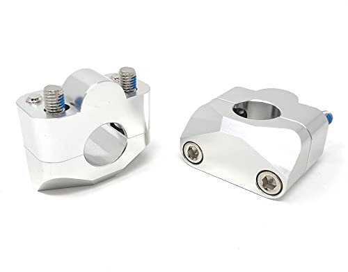 Morsetti per manubrio della moto, per manubri da 22 mm, 20 mm, lucidati