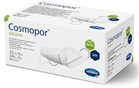COSMOPOR silicone Wundverband 5x7,2 cm 50 Stück