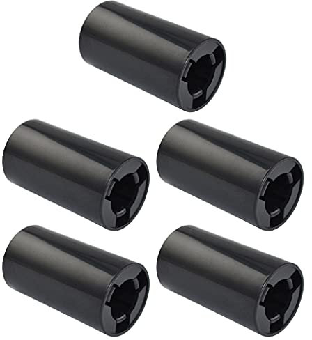Yushu - 5 Pcs Battery Converter Adapter Case, for AA Rechargeable Battery, AA To C, No. 5 To No. 2, Plastic and Sturdy Black