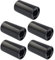 Yushu - 5 Pcs Battery Converter Adapter Case, for AA Rechargeable Battery, AA To C, No. 5 To No. 2, Plastic and Sturdy Black