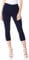 Roman Originals Cropped Trousers for Women UK Ladies Capri Leggings Summer Pants Short Crop Stretch 3/4 Length Three Quarter Pedal Pusher Clothes Elasticated Bengaline Cut Off - Navy Blue - Size 8