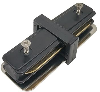EDO System SEVA Längsverbinder für Schiene SEVA I Connector Black Beleuchtungssystem Schienenbeleuchtung Schienensystem Stromschienen-Verbinder Gerade Schwarz