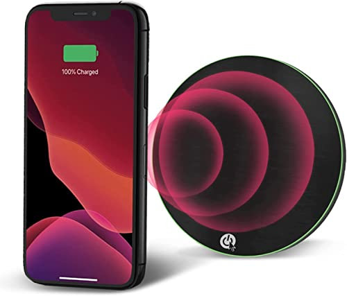 NIUCOM Chargeur sans fil, Chargeur Induction, Charge Rapide de 15 W, avec Câble USB-C, la Base de Charge Idéale pour Votre Smartphone, Huawei, Xiaomi, AirPods