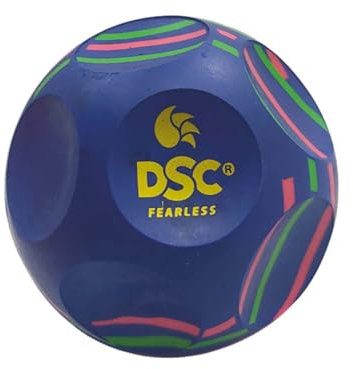 DSC Reflex Multireaction Cricket Ball | Color: Blue | Size: One | Material : High Density Rubber | Training Ball | Peripheral Vision | Fine Designed to Achieve Swing