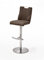 Robas Lund Barhocker Braun Leder drehbar 360°, Barstuhl höhenverstellbar, Giulia C