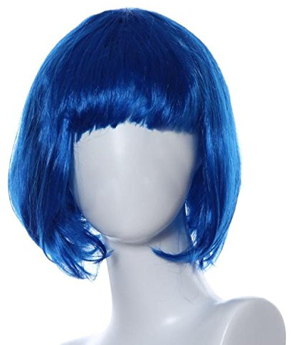 Roll Hair Glatte kurze Perücke Kleine Maskeradeperücke Kostüm Damen Karneval