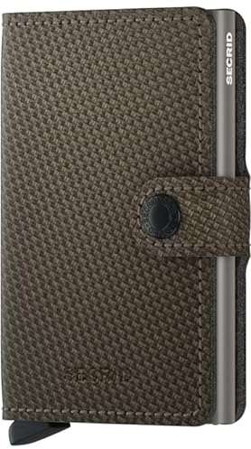 Secrid Unisex-Erwachsene Miniwallet Carbon Khaki Reisezubehör-Brieftasche, Talla única