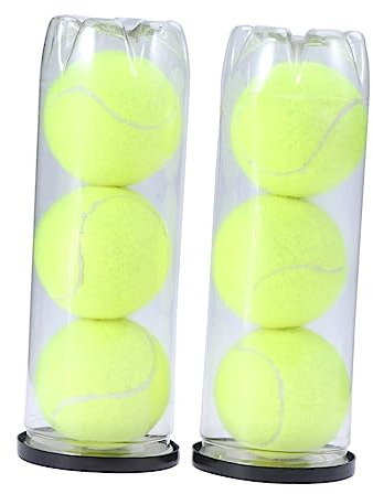 Toddmomy 3stücke Tennisbälle Naturkautschuk Tief Genäht Für Training Und Meisterschaft Geeignet Für Hart Und Weichbelag Als Hundebälle Gelb