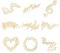 OLYCRAFT 9 Stück 4x4cm Goldene Metall Aufkleber Musiknoten Aufkleber Selbstklebende Herzförmige Energie Aufkleber Goldene Epoxid Aufkleber Für DIY Sammelalben Epoxidharz Dekoration