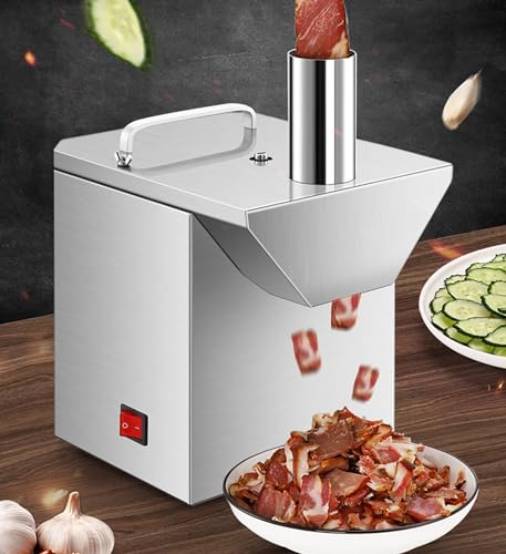 Affettatrice Per Verdure Professionale, Affettatrice Per Salsicce, Taglio Automatico a 360°, Diametro Interno 5 Cm, Macchina Multiuso, 160 Pezzi/minuto, Per Affettare Cipolla, Zenzero, Cetriolo, Peper