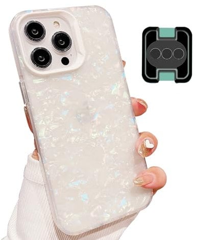 zjmriod Compatible with iPhone 15 Pro Case,Iridescent Glitter case,Clear Soft TPU Drop Protection,Shockproof Cover with Color Changing Effect,for Women, Girls.