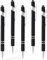 BONHHC 5 pezzi Penna a Sfera Stilo, 2 in 1 Stilo per touch screen, Ad Alta Sensibilità Penne Universali Capacitive Touch per Touch Screen Tablet Smartphone Ufficio Firma (Nero)