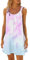 Kleider Damen Longbluse Damen Ballkleider Damen Lang Leichte Freizeitkleid Mit Taschen Weißes Kleid Blusenkleid Damen Sommerkleid Cocktailkleid Partykleid Etuikleid Damen Elegant（1-White,M）