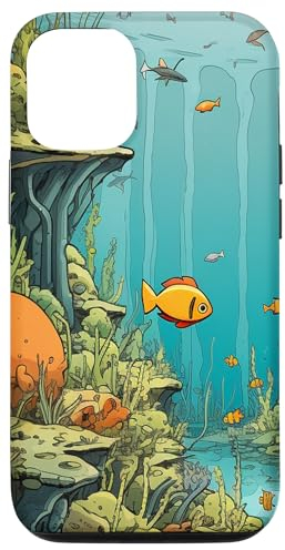 Hülle für iPhone 15 Aquatic Chronicles: Reise in ein lebendiges Unterwasserreich