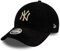 New Era New York Yankees Baseball Cap MLB Cord-Design Teamlogo Sommer Kappe verstellbar schwarz - One-Size
