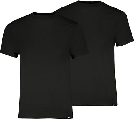 PUMA 2er Pack Herren Shirts C-Neck T-Shirts Pure Cotton Regular Fit